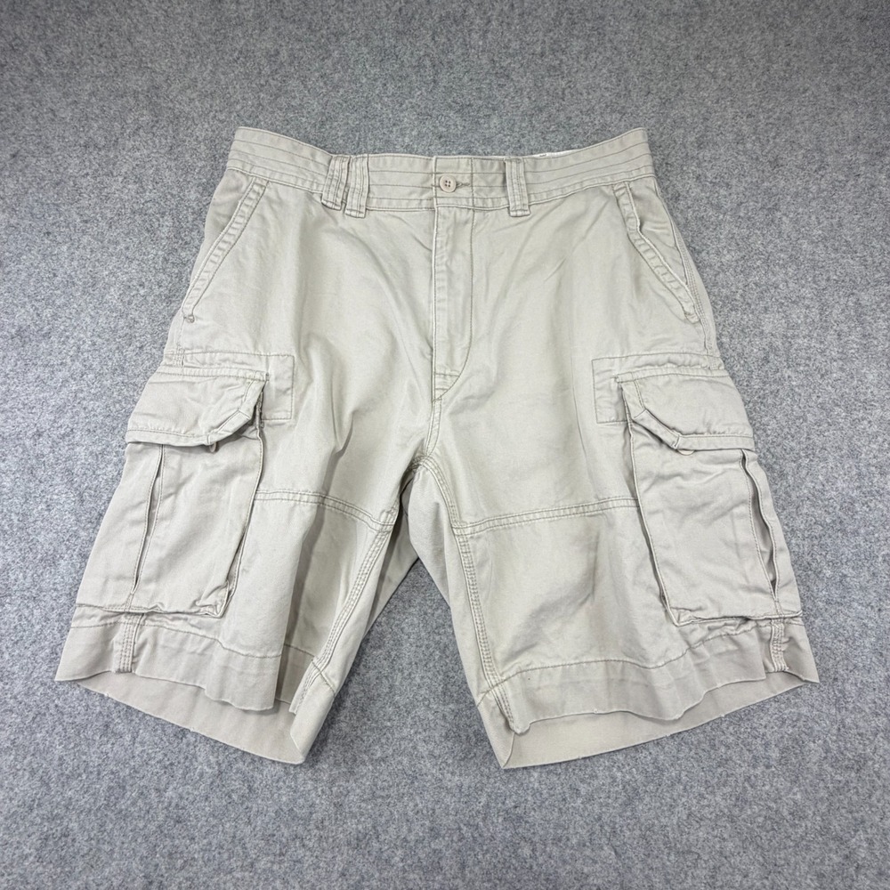 Polo Ralph Lauren Relaxed Fit 10" Cargo Shorts Tan Khaki Size 36 Preppy